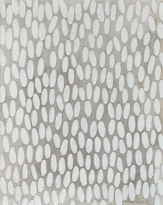 Repetitive pattern of organic strokes in neutral earthy tones.
