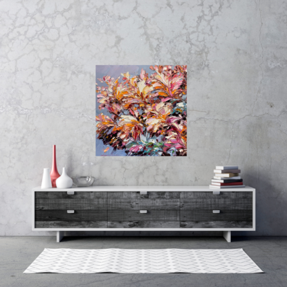 flower impasto painting