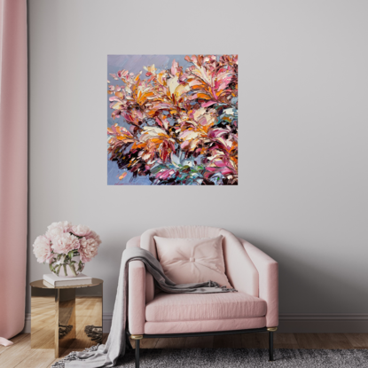 flower impasto painting