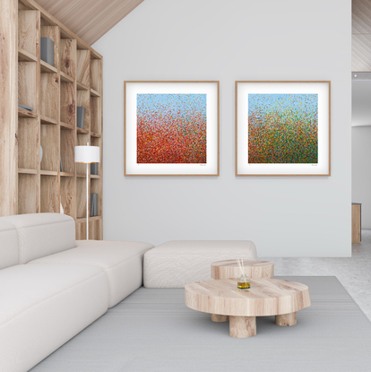 'Oodnadatta-  set of 3' has been released as a limited edition print of 35. It is reproduction of my original mixed media paintings. Ideal for home or the office to create some calm.