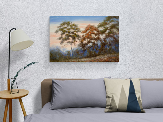 large tree landscape oil painting