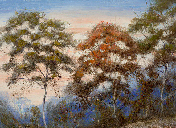 large tree landscape oil painting