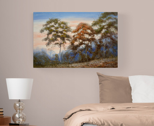 large tree landscape oil painting