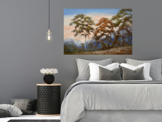 large tree landscape oil painting