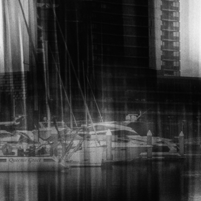 River Rhythm. Movement in the camera along with structural noise creates a rich textural image of Docklands, Melbourne. = Printed on archival standard METALLIC surface photographic paper and available as a Limited Edition of 21 prints. From the body of work - ‘ordinary interesting Kinetic City’.