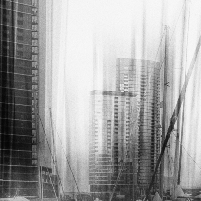 River Rhythm. Movement in the camera along with structural noise creates a rich textural image of Docklands, Melbourne. = Printed on archival standard METALLIC surface photographic paper and available as a Limited Edition of 21 prints. From the body of work - ‘ordinary interesting Kinetic City’.