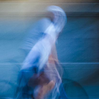 Nobody Knows Me. Riding through the city streets, captured with a single ICM shot. The gorgeous play of shadows and movement will look fabulous as a great addition for any cycle lovers inner-city abode. From the body of work - ‘ordinary interesting Kinetic City’. A single shot in-camera by emerging artist Ann Parrott with a Limited Edition of 21. 