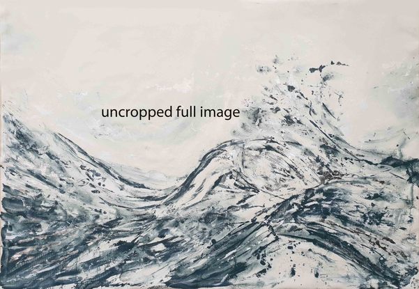 A large abstract seascape of a stormy sea