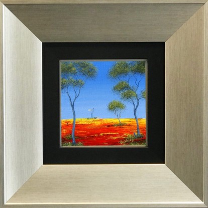 a bright outback smaller painting