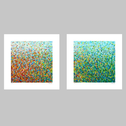 'Sydney Pollen Dance Series-  set of 3' has been released as a limited edition print of 35. It is reproduction of my original acrylic painting. Ideal for home or the office to create some calm.