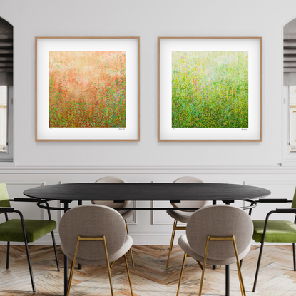 'Garden Series' Blushing Garden and Summer Garden-  set of 3' has been released as a limited edition print of 35.