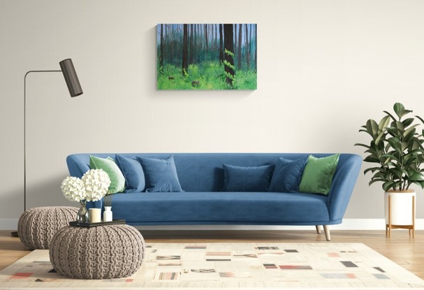 Australian bush forest landscape painting