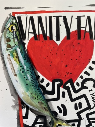 Fish on a Vanity Fair magazine