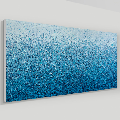 Blue  Abstract  Painting Water Dance original artwork painting