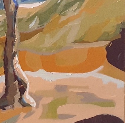 Abstract trees in Australian landscape