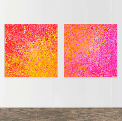 Neon Pink and Orange Abstract Limited Edition Print