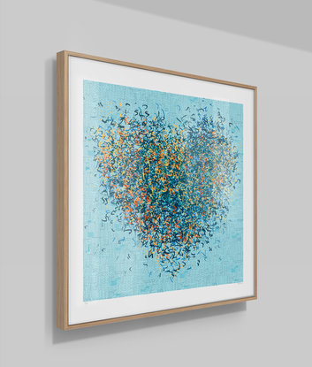 'Forever Optimist- Aqua' has been released as a limited edition print of 15 only. This artwork is a reproduction of my original mixed media artwork.