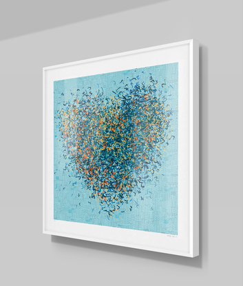 'Forever Optimist- Aqua' has been released as a limited edition print of 15 only. This artwork is a reproduction of my original mixed media artwork.