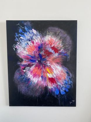 Flower of Paradise, acrylic on canvas 61 x 76cm