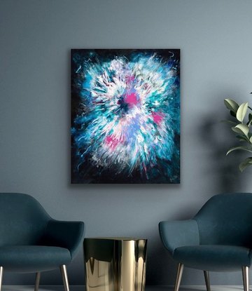 'Nebula', acrylic on canvas.  