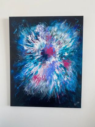 'Nebula', acrylic on canvas.  