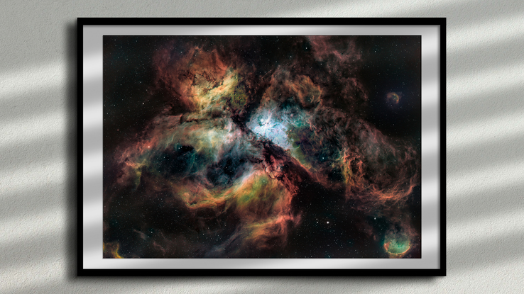 A colourful image of a nebula