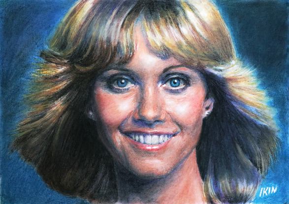 Realistic Portrait of Olivia Newton-John