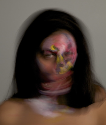  self-portrait inspired by Francis Bacon's artworks