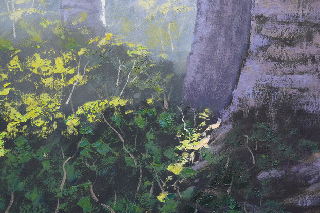 Forest trees painting