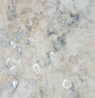 a large abstract landscape of sea sand in shades of beige, silver, gunmetal, silver leaf, pearl and white inspired by wild grass and sand dunes australian native and indigenous plants