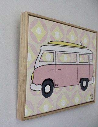 Kombi van with patterns