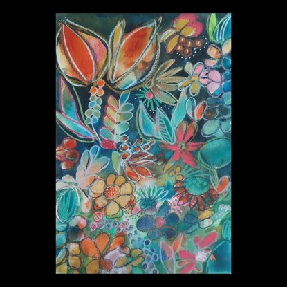 Joyous, colourful,  like a colour run in the garden captured on paper! 