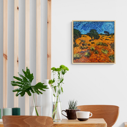 Van Gogh inspired Australian outback painting.