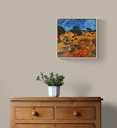 Van Gogh inspired Australian outback painting.