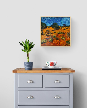 Van Gogh inspired Australian outback painting.