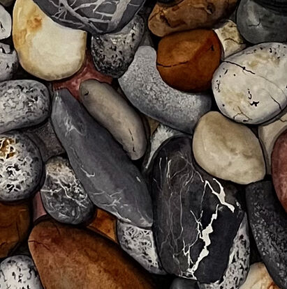 colourful  detailed pebbles 