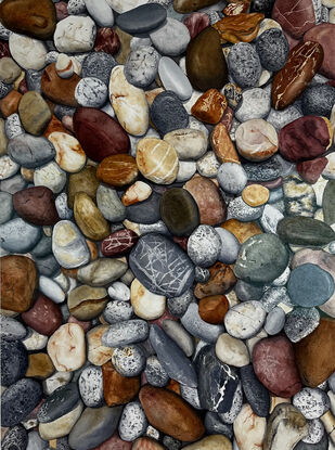 colourful  detailed pebbles 