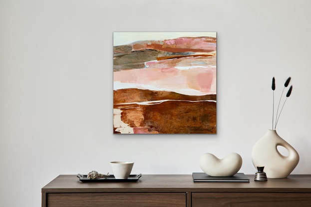 Pink and brown landscape 