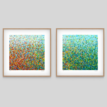 'Sydney Pollen Dance Series-  set of 3' has been released as a limited edition print of 35. It is reproduction of my original acrylic painting. Ideal for home or the office to create some calm.