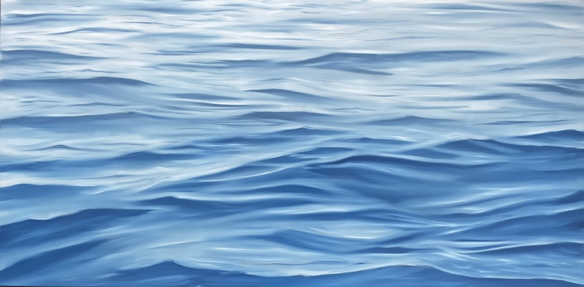 Light calm ocean surface