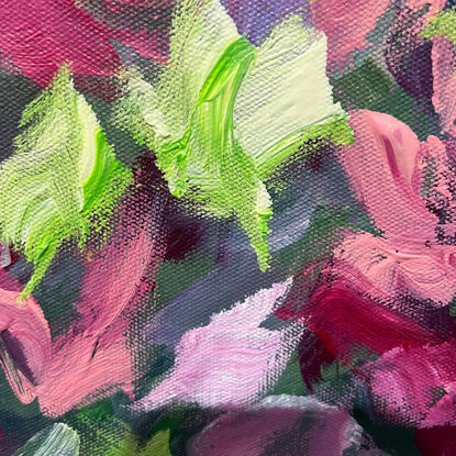 Abstract floral artwork 