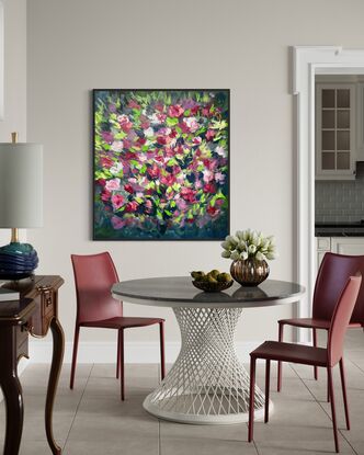 Abstract floral artwork 