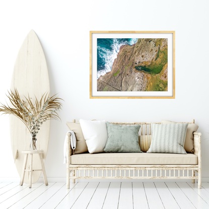 This original photograph is printed professionally on archival paper, the print has a flat finish and is very detailed and looks amazingly vivid showcasing all the natural colours of the Australian coastline.