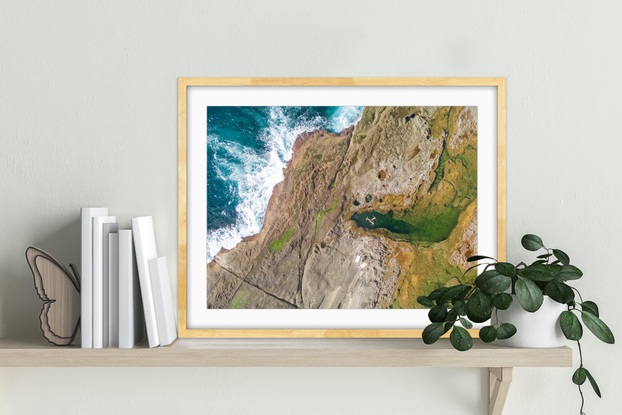 This original photograph is printed professionally on archival paper, the print has a flat finish and is very detailed and looks amazingly vivid showcasing all the natural colours of the Australian coastline.