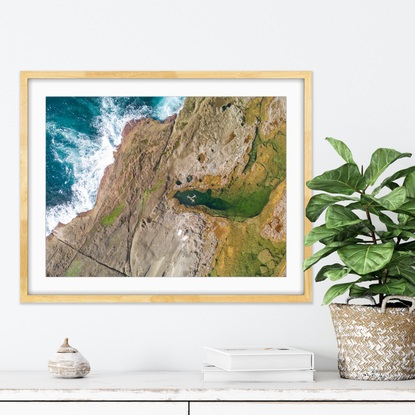 This original photograph is printed professionally on archival paper, the print has a flat finish and is very detailed and looks amazingly vivid showcasing all the natural colours of the Australian coastline.