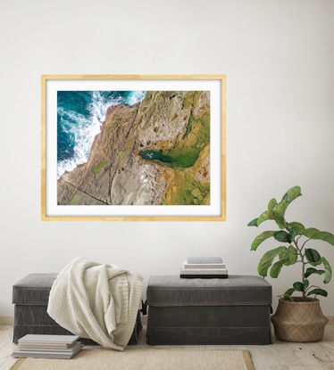 This original photograph is printed professionally on archival paper, the print has a flat finish and is very detailed and looks amazingly vivid showcasing all the natural colours of the Australian coastline.