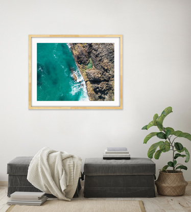 This original photograph is printed professionally on archival paper, the print has a flat finish and is very detailed and looks amazingly vivid showcasing all the natural colours of the Australian coastline.