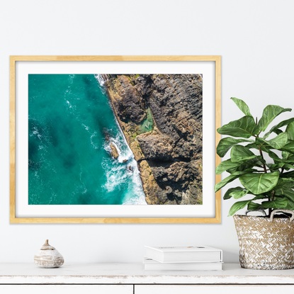 This original photograph is printed professionally on archival paper, the print has a flat finish and is very detailed and looks amazingly vivid showcasing all the natural colours of the Australian coastline.