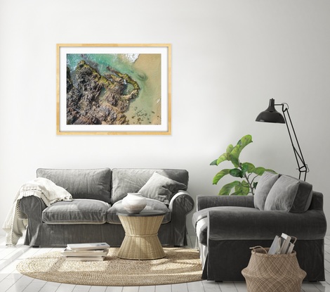 This original photograph is printed professionally on archival paper, the print has a flat finish and is very detailed and looks amazingly vivid showcasing all the natural colours of the Australian coastline.