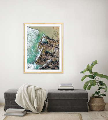 This original photograph is printed professionally on archival paper, the print has a flat finish and is very detailed and looks amazingly vivid showcasing all the natural colours of the Australian coastline.